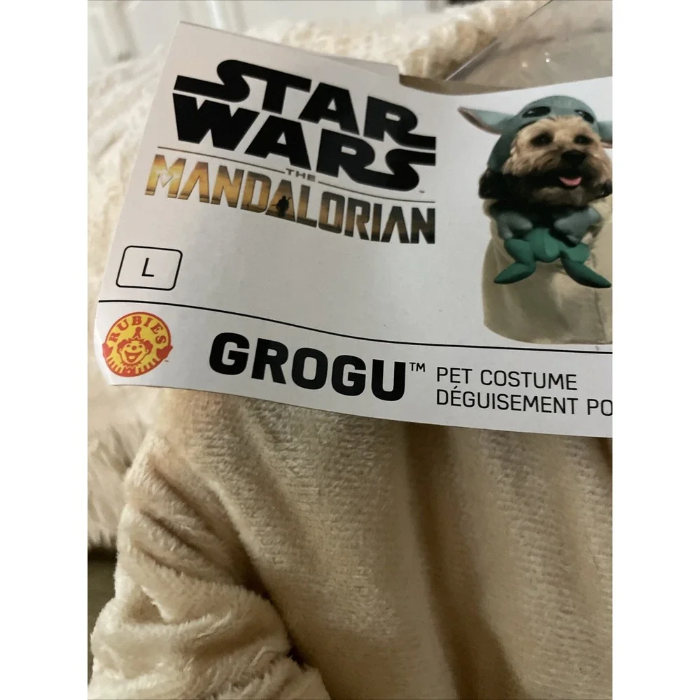 New Disney Star Wars Mandalorian The Child Grogu & Frog Dog Pet Costume Size L